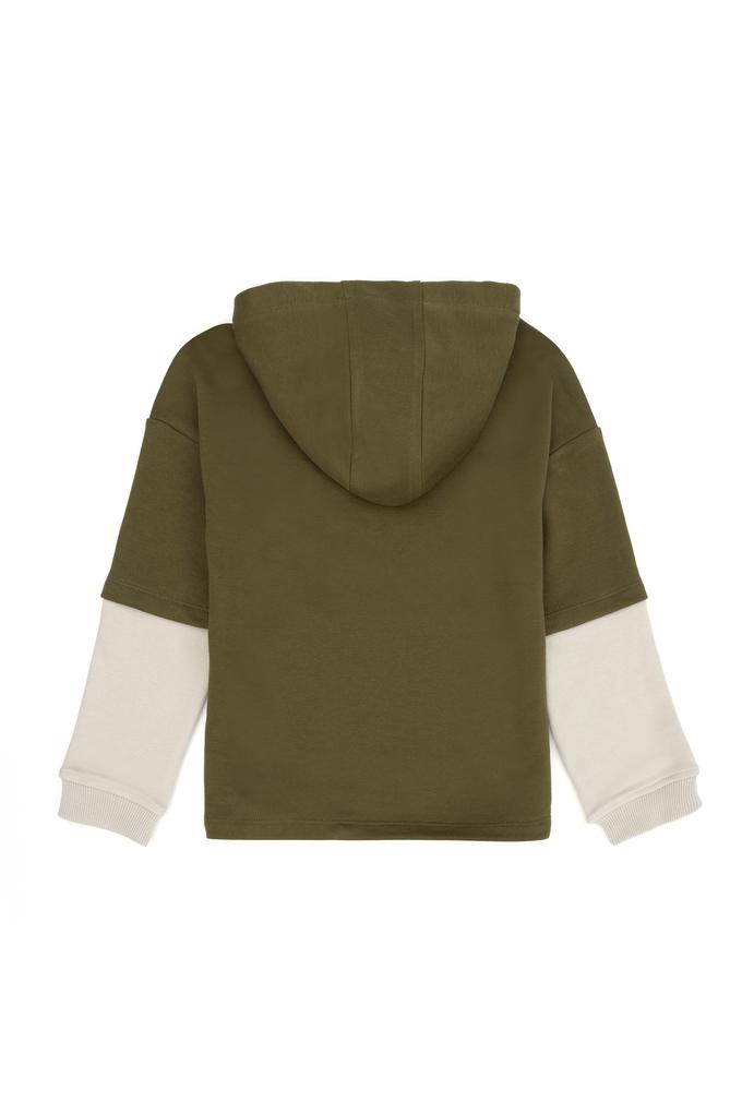 Erkek Çocuk Haki Sweatshirt