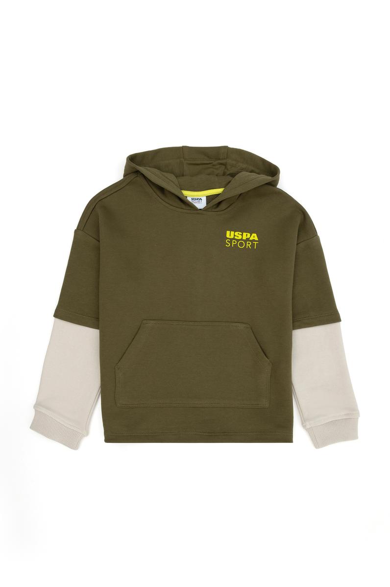 Erkek Çocuk Haki Sweatshirt