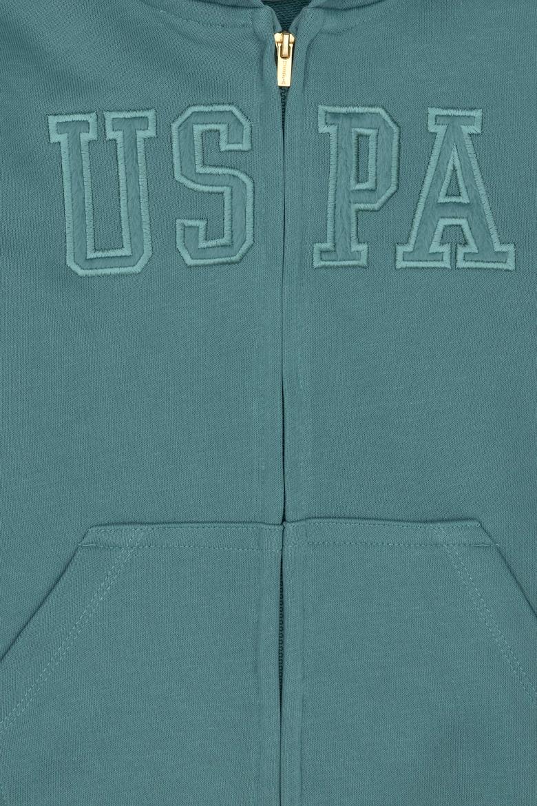 Kız Çocuk Mint Fermuarlı Basic Sweatshirt - 50272613047