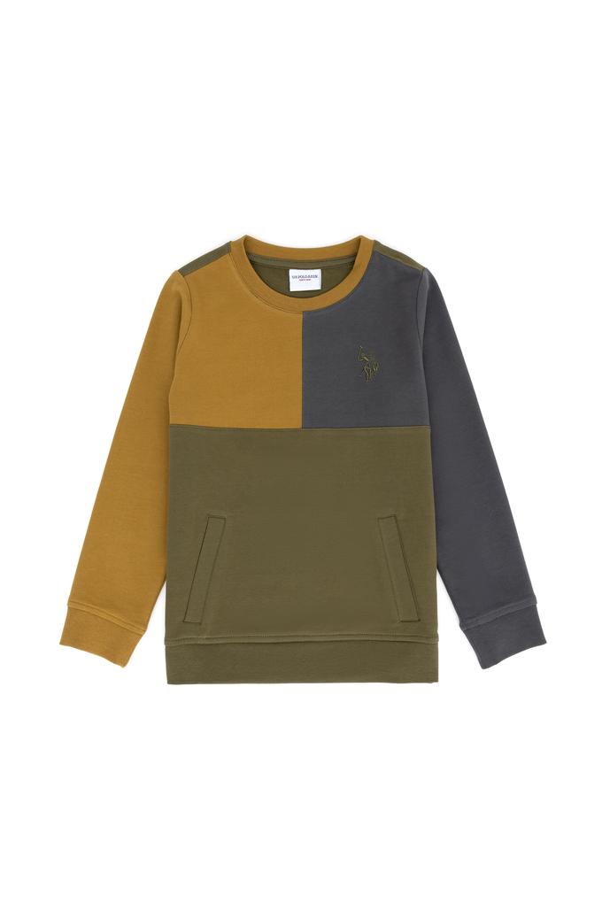 Erkek Çocuk Haki Sweatshirt