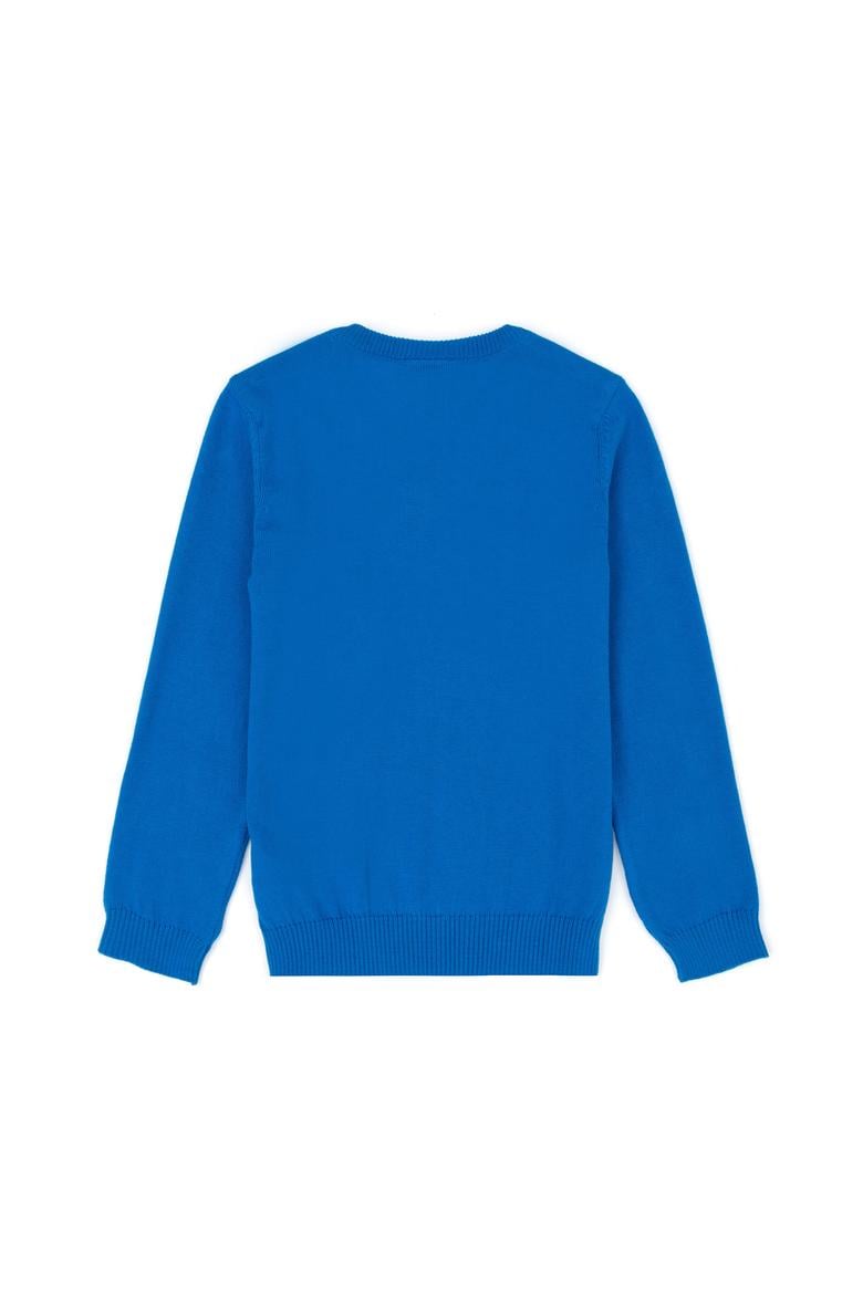 Erkek Çocuk Kobalt Mavi Basic Kazak - 50275849078