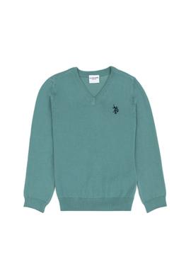 Erkek Çocuk Mint Basic Kazak