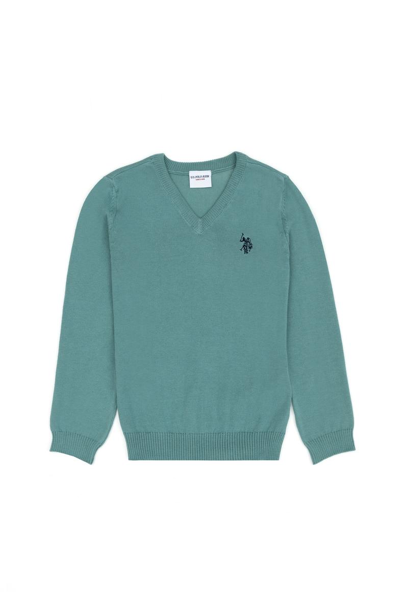 Erkek Çocuk Mint Basic Kazak