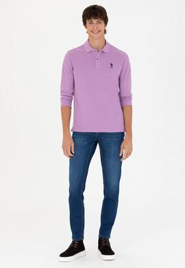 Erkek Lila Basic Sweatshirt - 50276503038