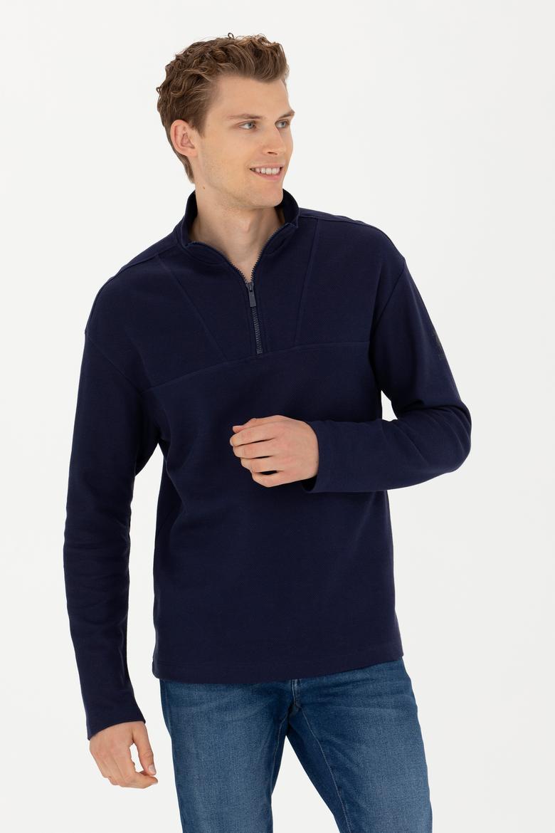 Erkek Lacivert Sweatshirt - 50276580006