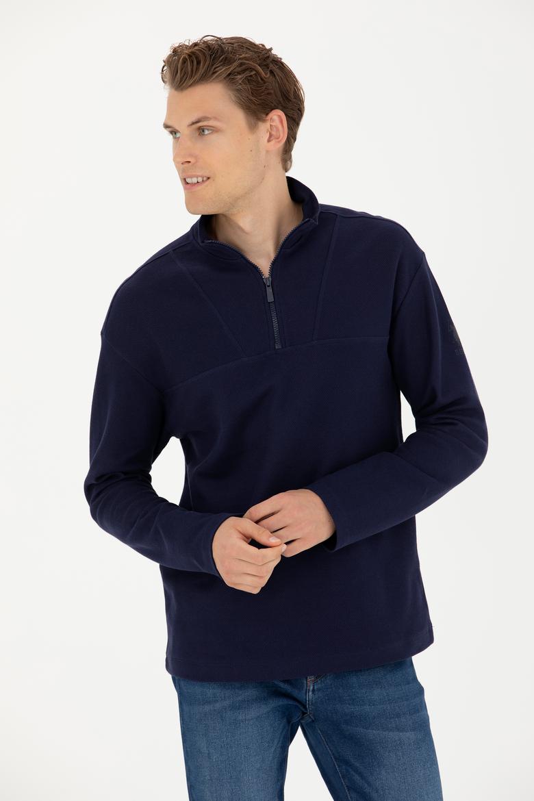 Erkek Lacivert Sweatshirt - 50276580006