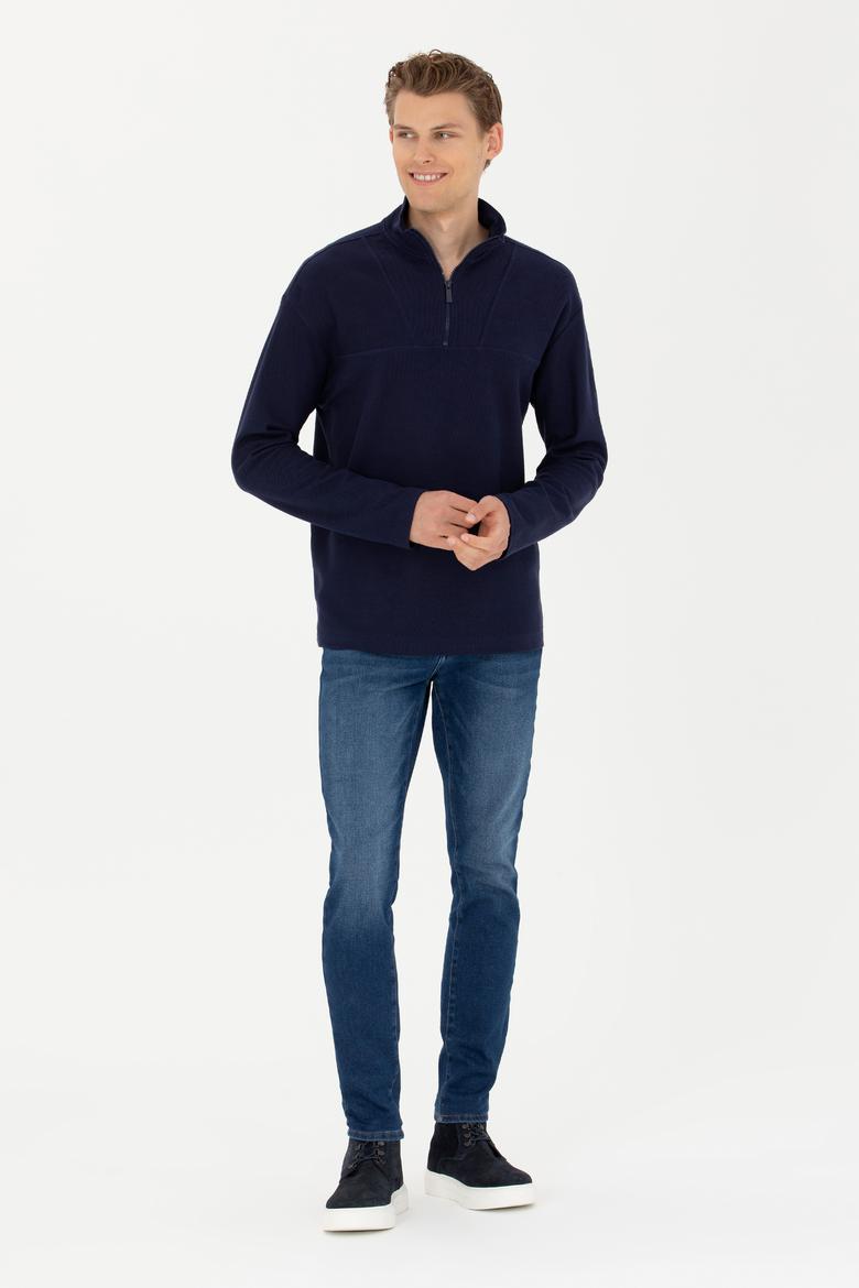 Erkek Lacivert Sweatshirt - 50276580006