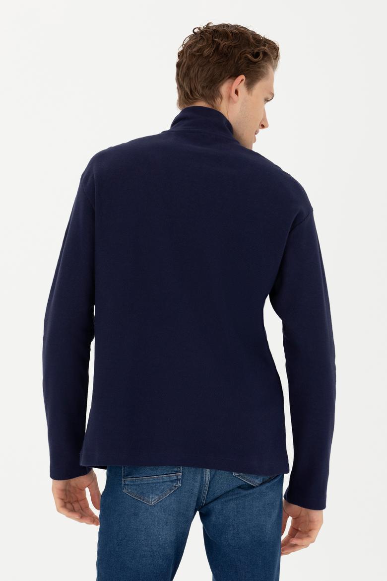 Erkek Lacivert Sweatshirt - 50276580006