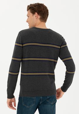 Erkek Antrasit Melanj Kazak - 50277101016