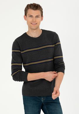 Erkek Antrasit Melanj Kazak - 50277101016