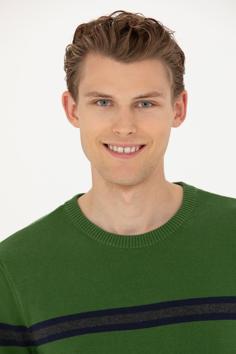 Erkek Yeşil Kazak - 50277101026