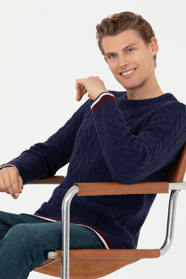 Erkek Lacivert Kazak