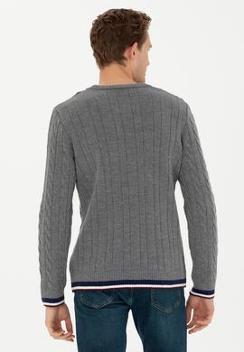 Erkek Gri Melanj Kazak - 50277102014