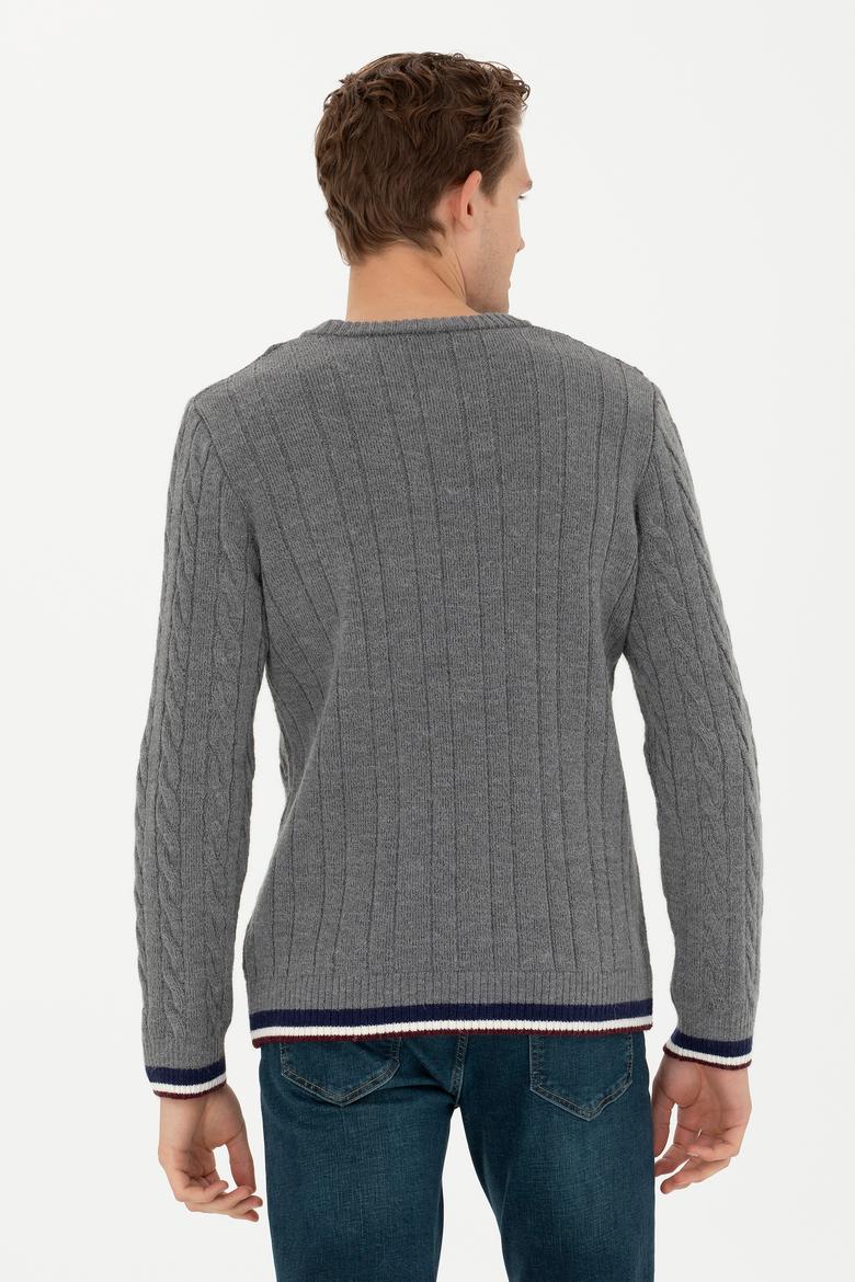 Erkek Gri Melanj Kazak - 50277102014