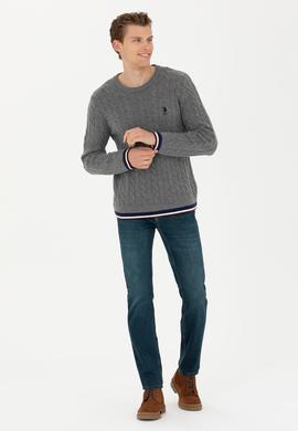 Erkek Gri Melanj Kazak - 50277102014