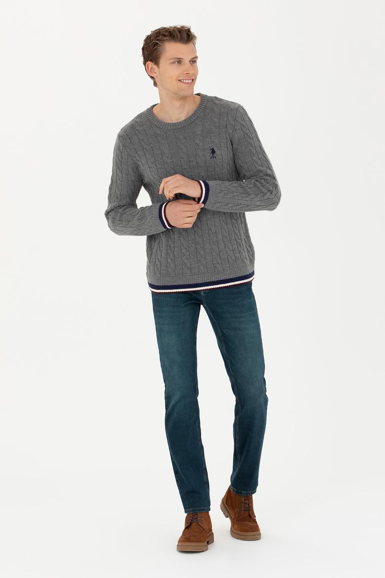 Erkek Gri Melanj Kazak - 50277102014