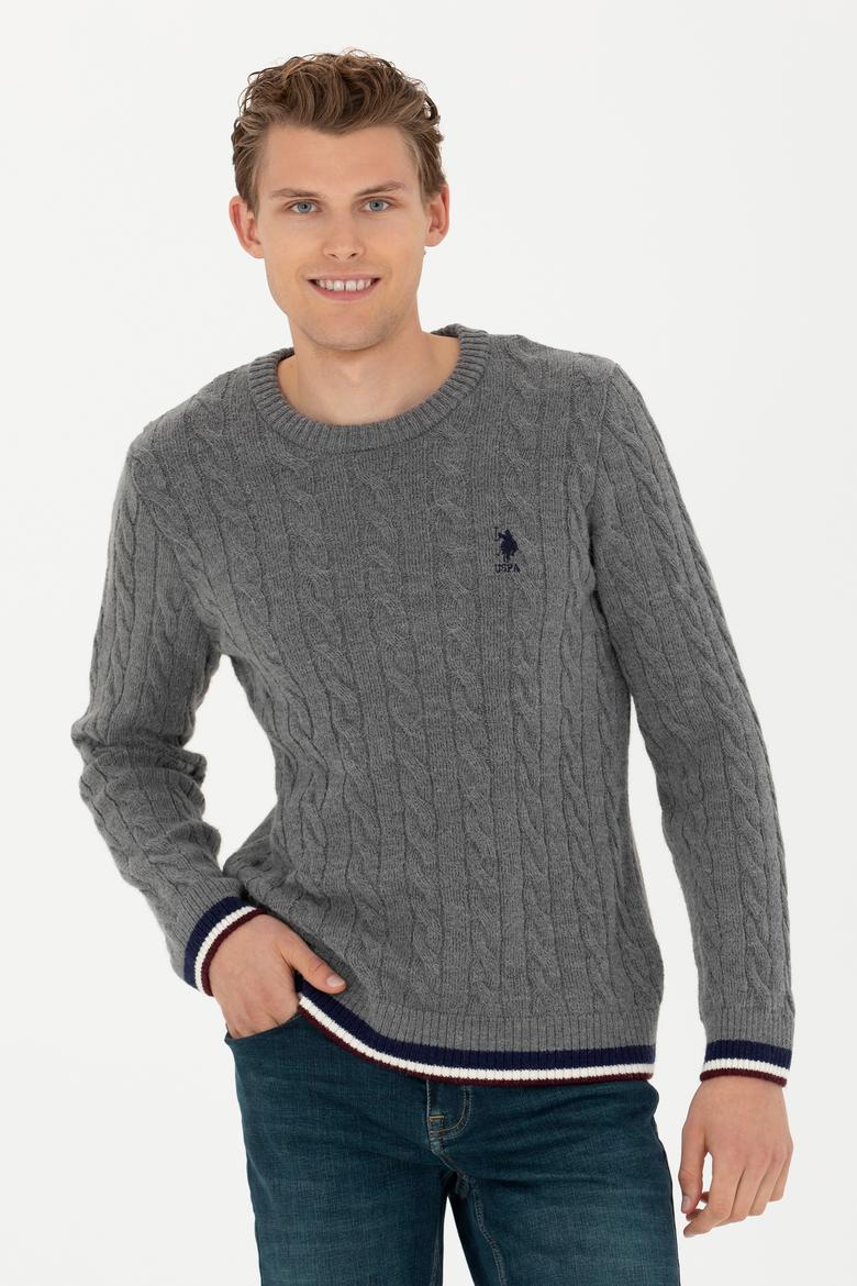 Erkek Gri Melanj Kazak - 50277102014