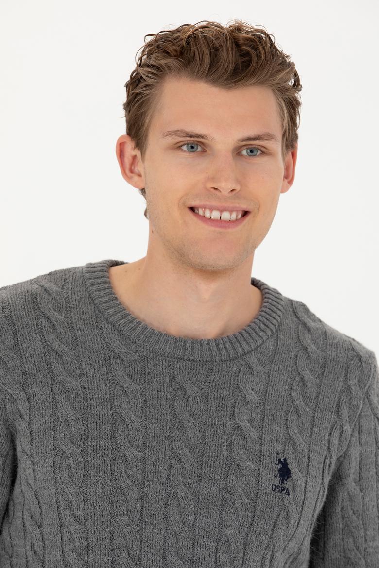 Erkek Gri Melanj Kazak - 50277102014