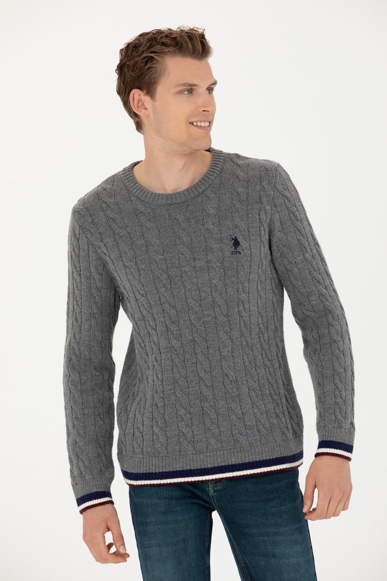 Erkek Gri Melanj Kazak