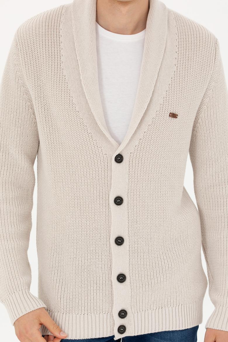 Erkek Taş Triko Hırka - 50277111025