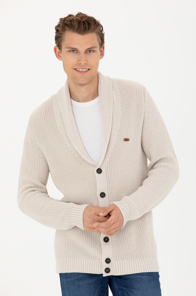 Erkek Taş Triko Hırka