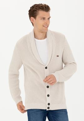 Erkek Taş Triko Hırka - 50277111025