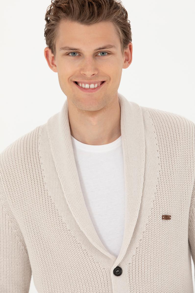 Erkek Taş Triko Hırka