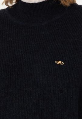 Kadın Lacivert Balıkçı Yaka Kazak - 50277261032