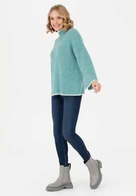 Kadın Mint Balıkçı Yaka Kazak - 50277261043