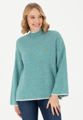 Kadın Mint Balıkçı Yaka Kazak - 50277261043