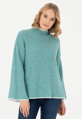 Kadın Mint Balıkçı Yaka Kazak - 50277261043