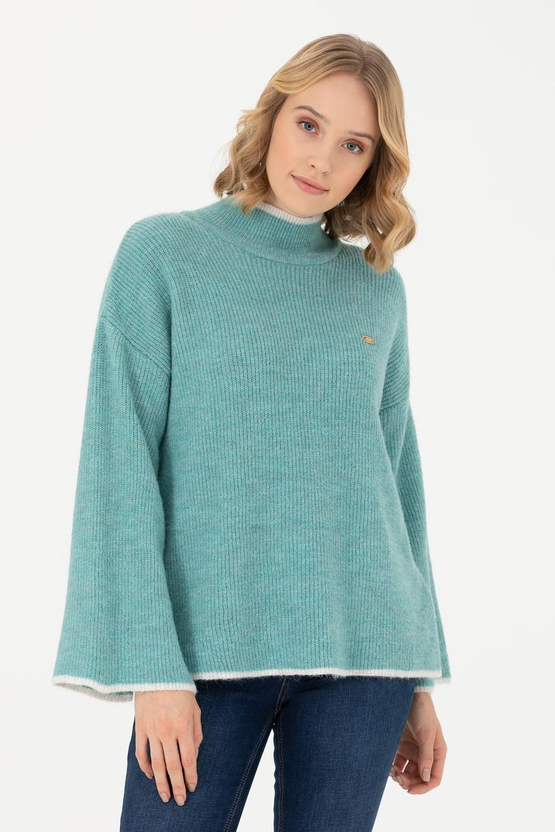 Kadın Mint Balıkçı Yaka Kazak - 50277261043