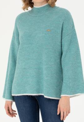 Kadın Mint Balıkçı Yaka Kazak - 50277261043