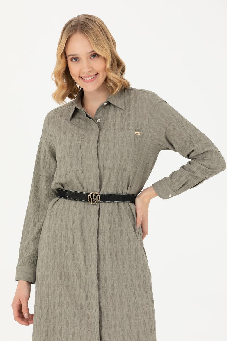 Kadın Mint Dokuma Elbise - 50277628053