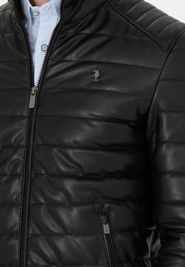 Erkek Siyah Deri Ceket - 50278978005