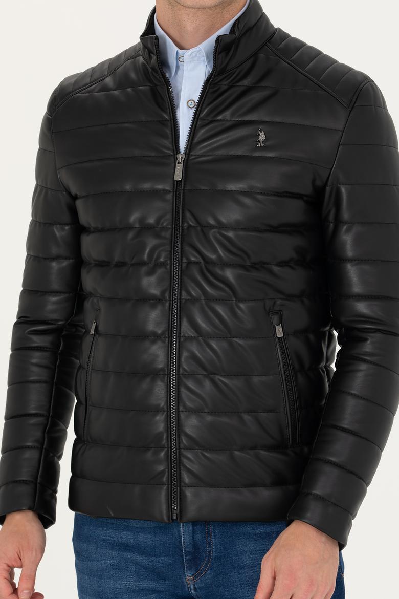 Erkek Siyah Deri Ceket - 50278978005