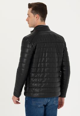 Erkek Siyah Deri Ceket - 50278978005