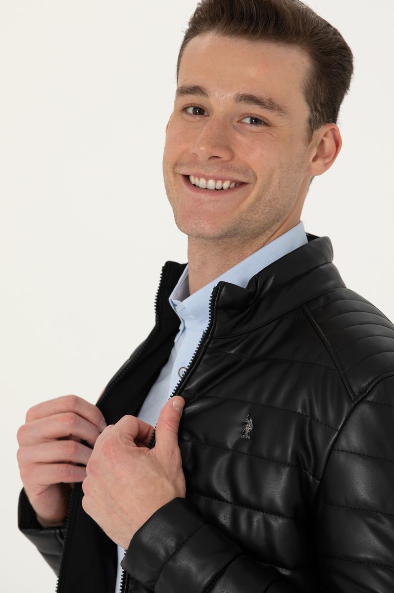 Erkek Siyah Deri Ceket