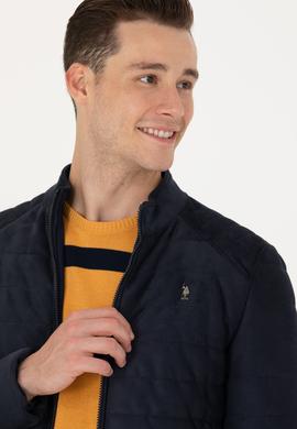 Erkek Lacivert Deri Ceket - 50278975031