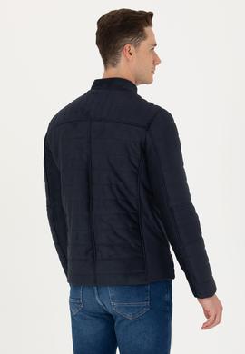 Erkek Lacivert Deri Ceket - 50278975031