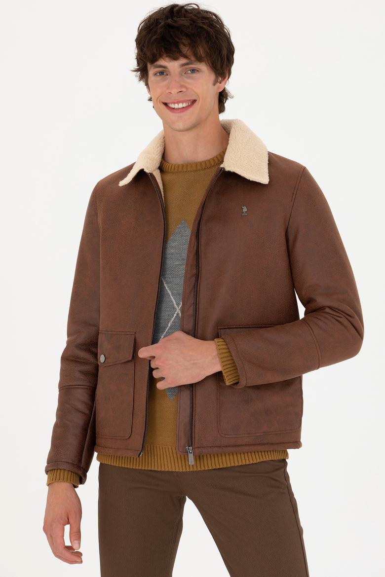 Erkek Taba Deri Ceket - 50278991004