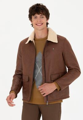 Erkek Taba Deri Ceket - 50278991004