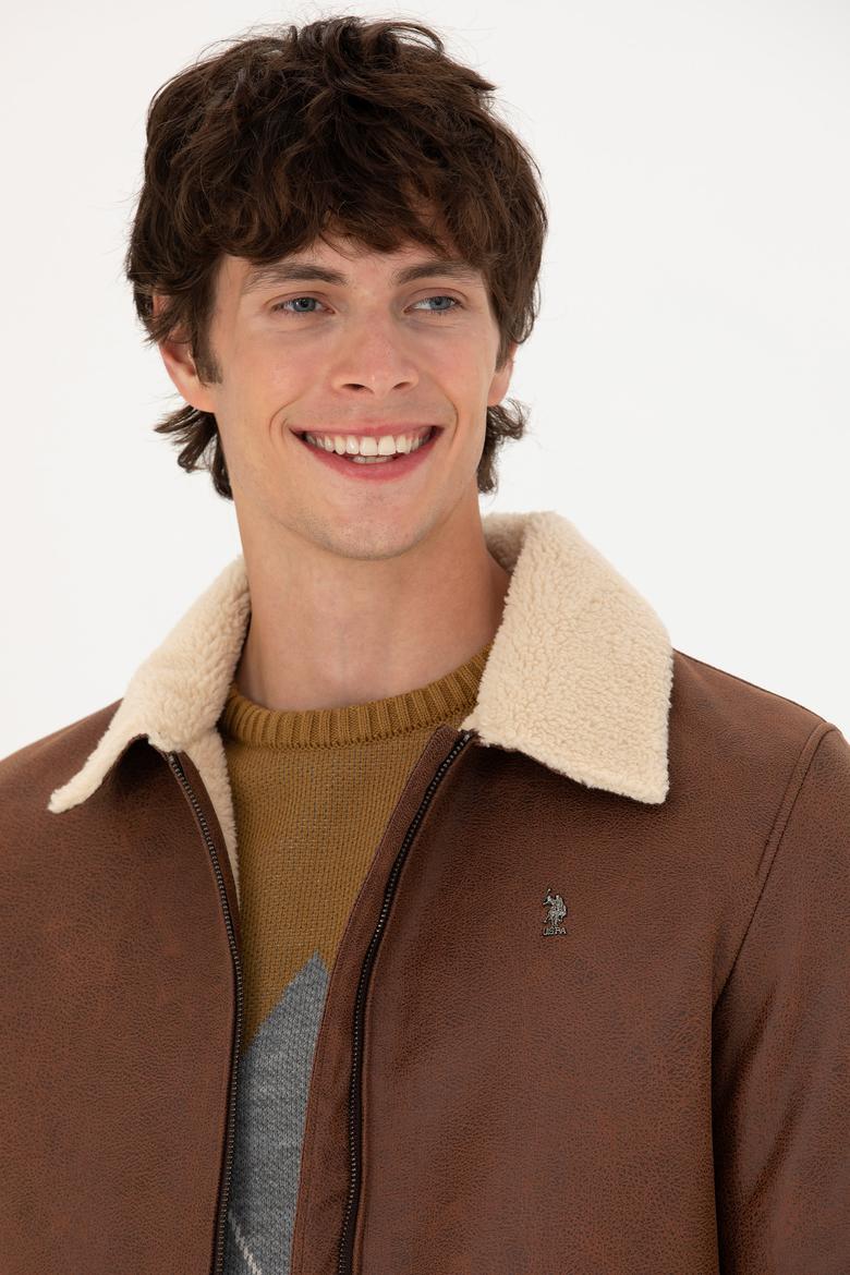 Erkek Taba Deri Ceket - 50278991004