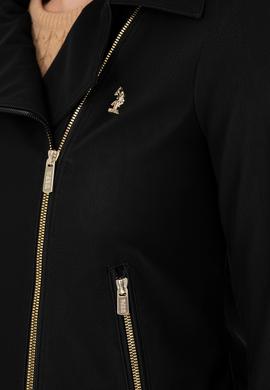 Kadın Siyah Deri Ceket - 50278990004