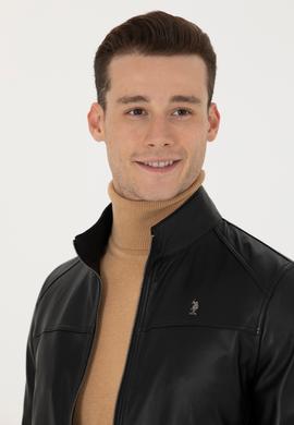 Erkek Siyah Deri Ceket - 50278992007