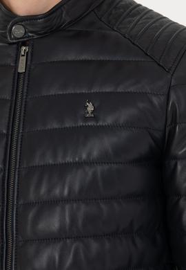 Erkek Lacivert Deri Ceket - 50278994014