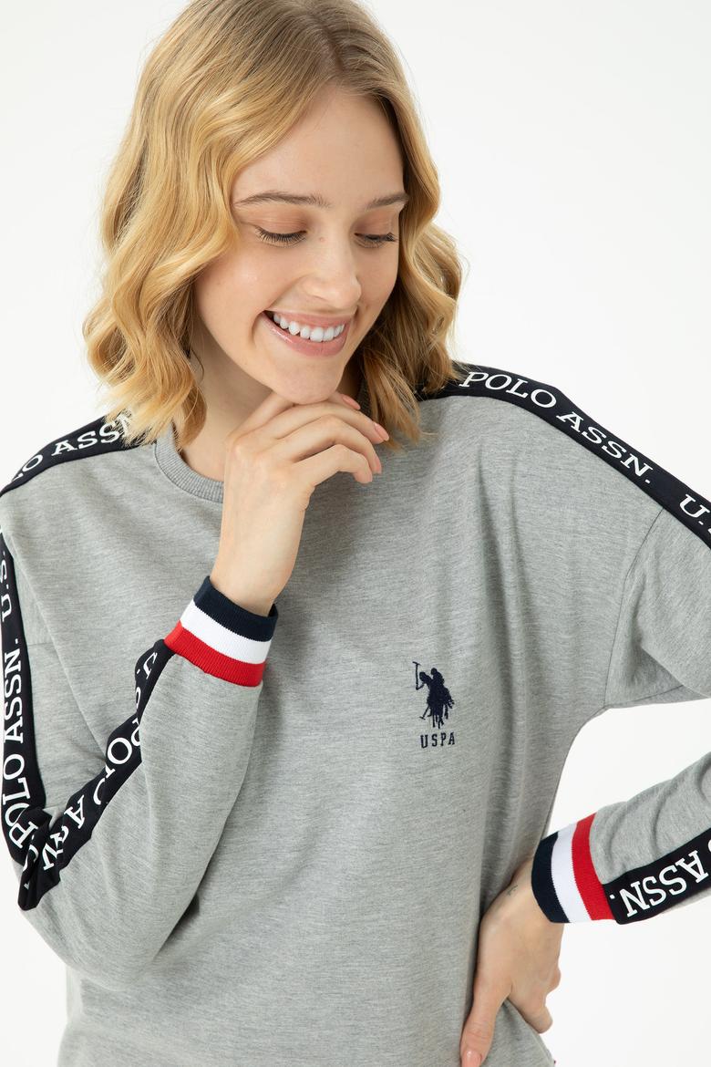 Kadın Gri Melanj Pijama Takımı - 50284386008