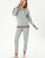 Kadın Gri Melanj Pijama Takımı