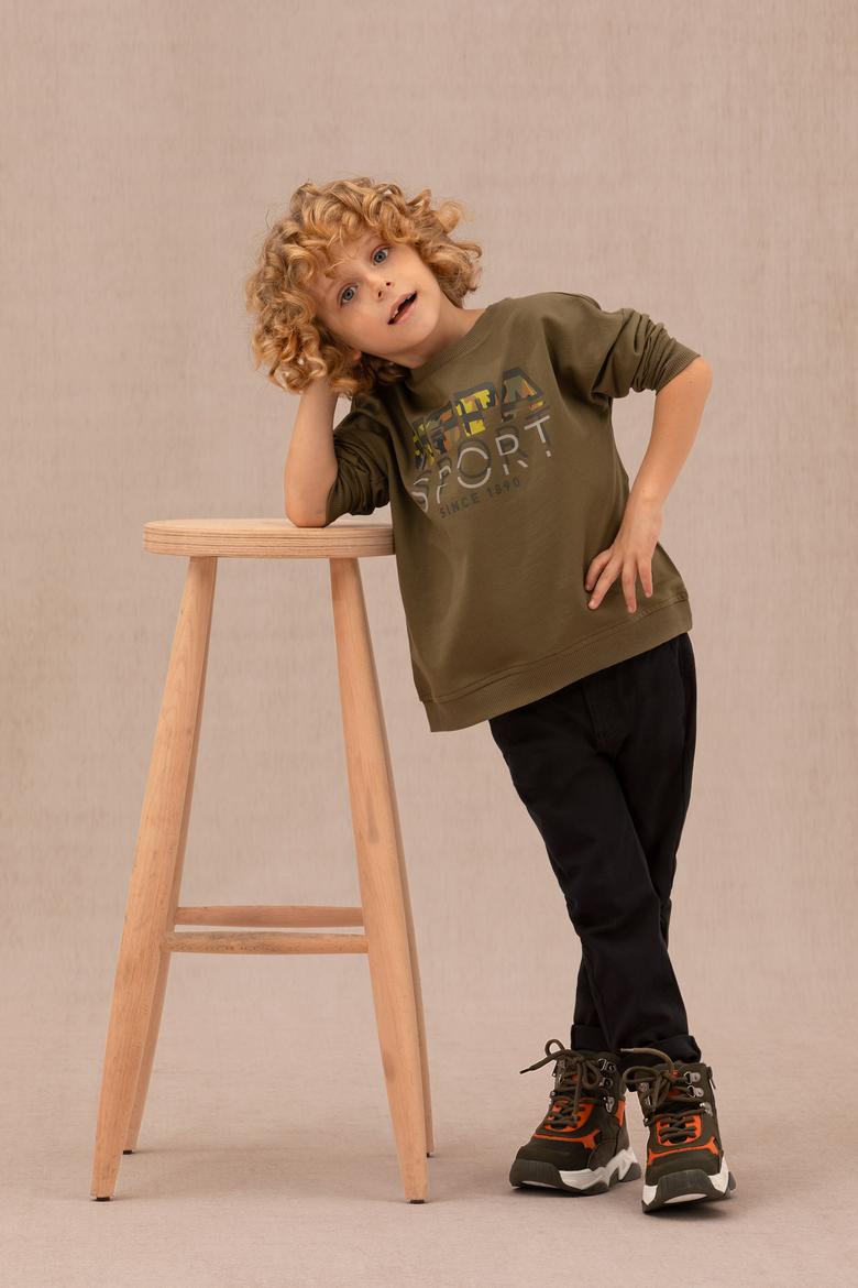 Erkek Çocuk Siyah Kanvas Pantolon - 50264044058