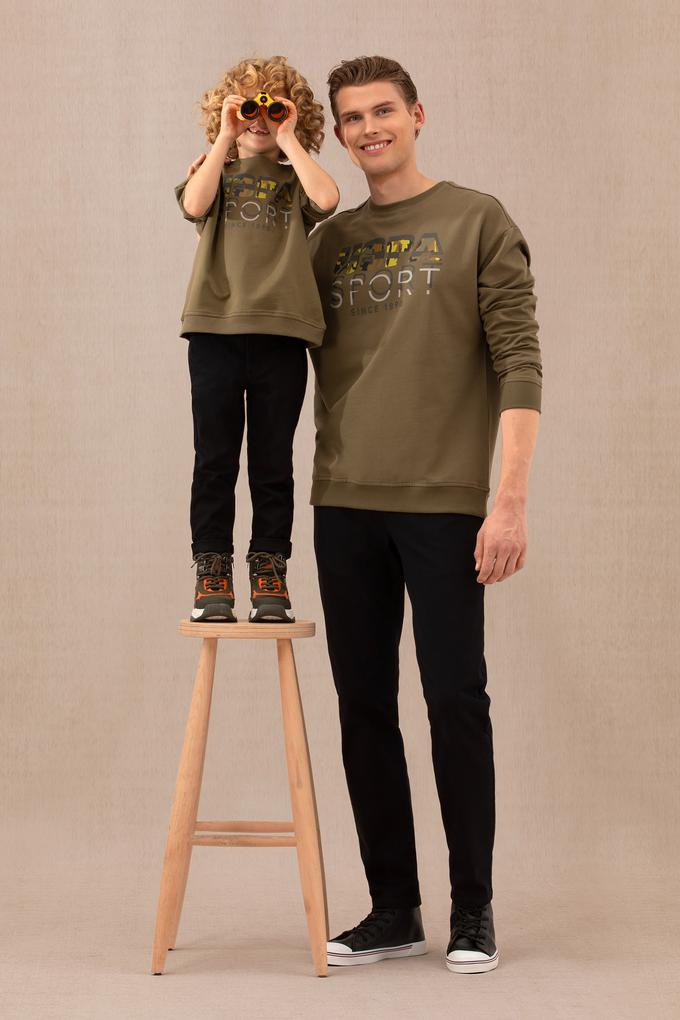 Erkek Çocuk Siyah Kanvas Pantolon